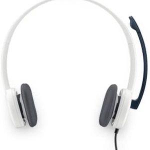 White Logitech headset